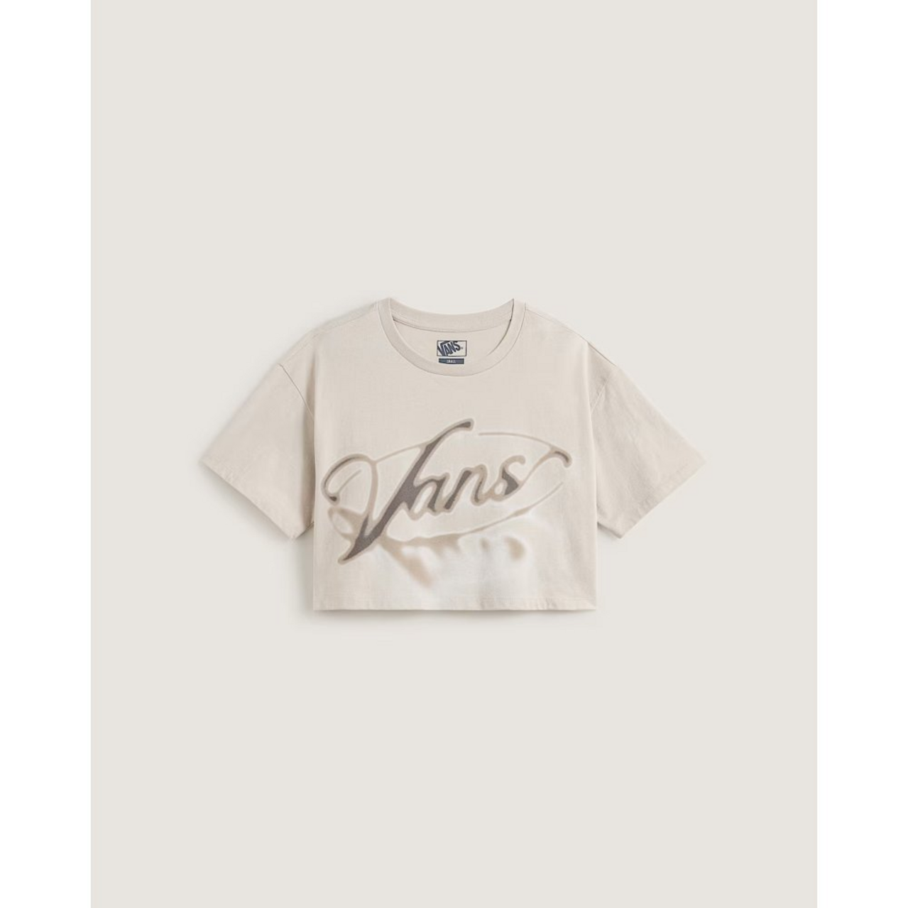 Camiseta Afterburn Relaxed Crop Ss Taupe Mist Hylane | ZZ MALL