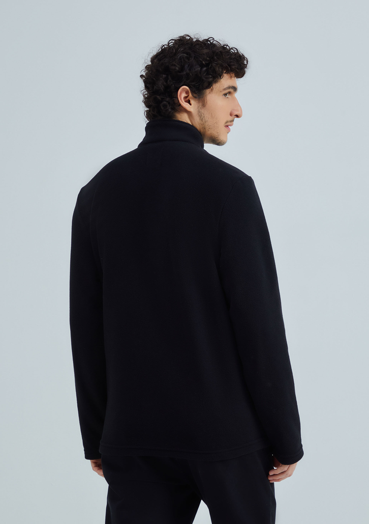 Jaqueta Preta Hering Masculina Em Fleece