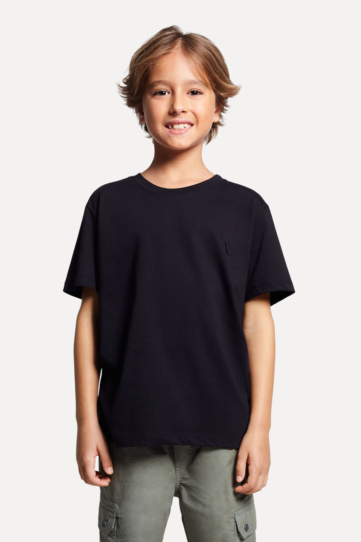 CAMISETA PRETA RESERVA MINI PIMA CORES