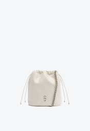 Bolsa Bucket Branca Schutz Couro
