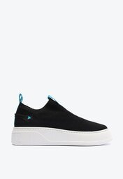 Tênis Preto Schutz Sem Cadarço Plataforma Knit