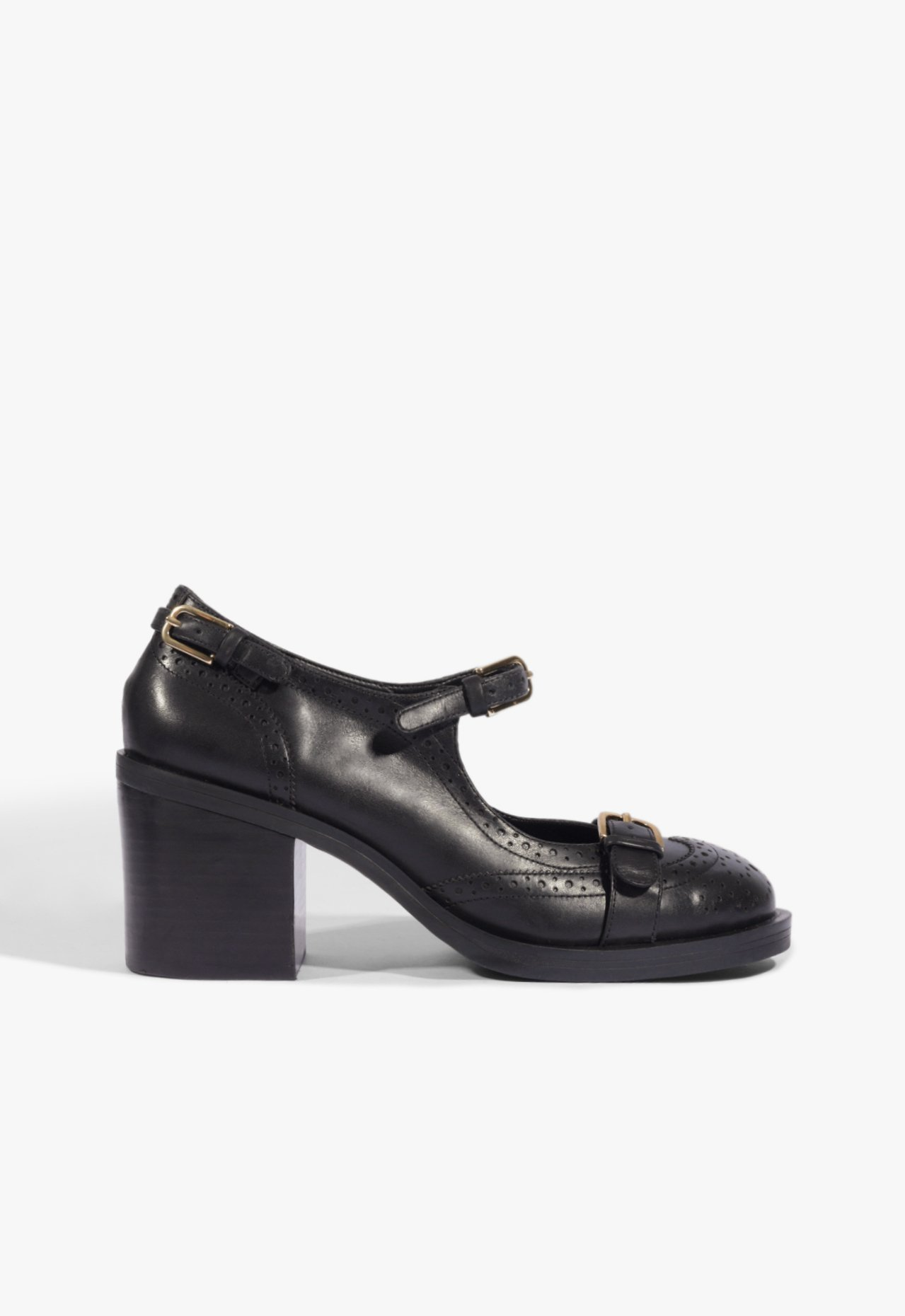 Oxford Dafne Salto Alto Preto | ZZ MALL