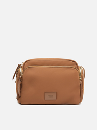 Bolsa Tiracolo Marrom Arezzo Nylon Média