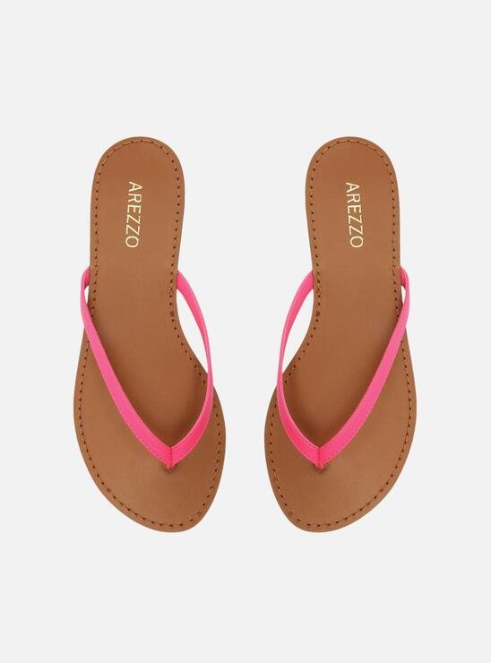 KIT FLIP FLOP E BAG ROSA AREZZO