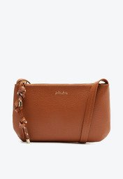 Bolsa Tiracolo Pequena Cordão Entrelaçado Marrom