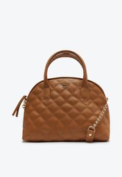 Bolsa Tote Marrom Anacapri Matelassê Grande