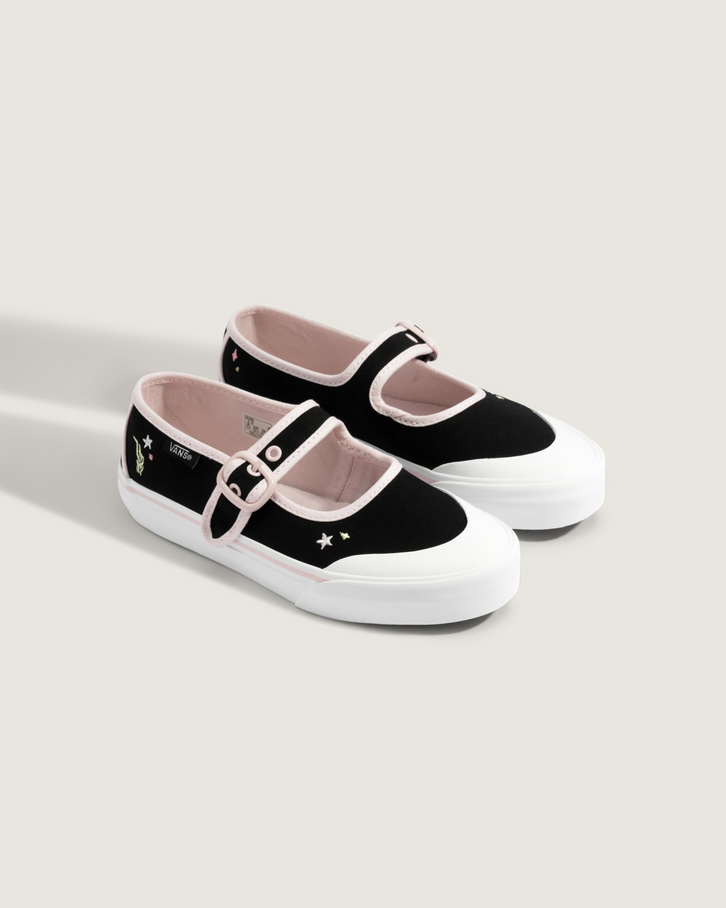 めい Tênis Mary Jane Mermaid Black Pastel Pink Infantil | ZZ MALL