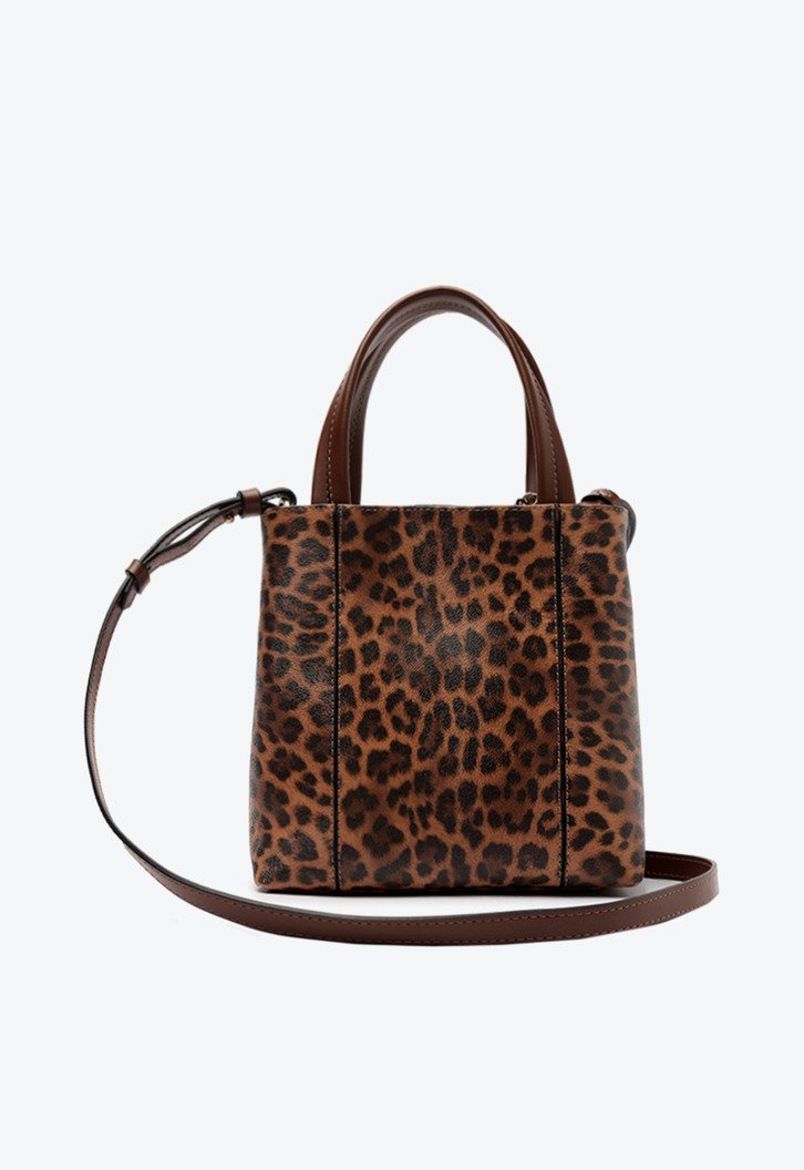 Bolsa Tote Média Madri Chaveiro Animal Print