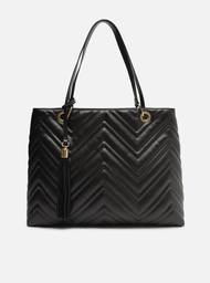 Bolsa Hobo Preta Arezzo Matelassê Verona Grande