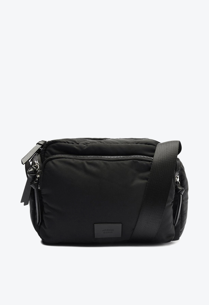 Bolsa Tiracolo Preta Arezzo Nylon Média Bolso