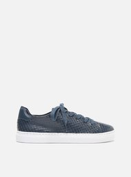 Tênis Flatform Azul Arezzo Cadarço