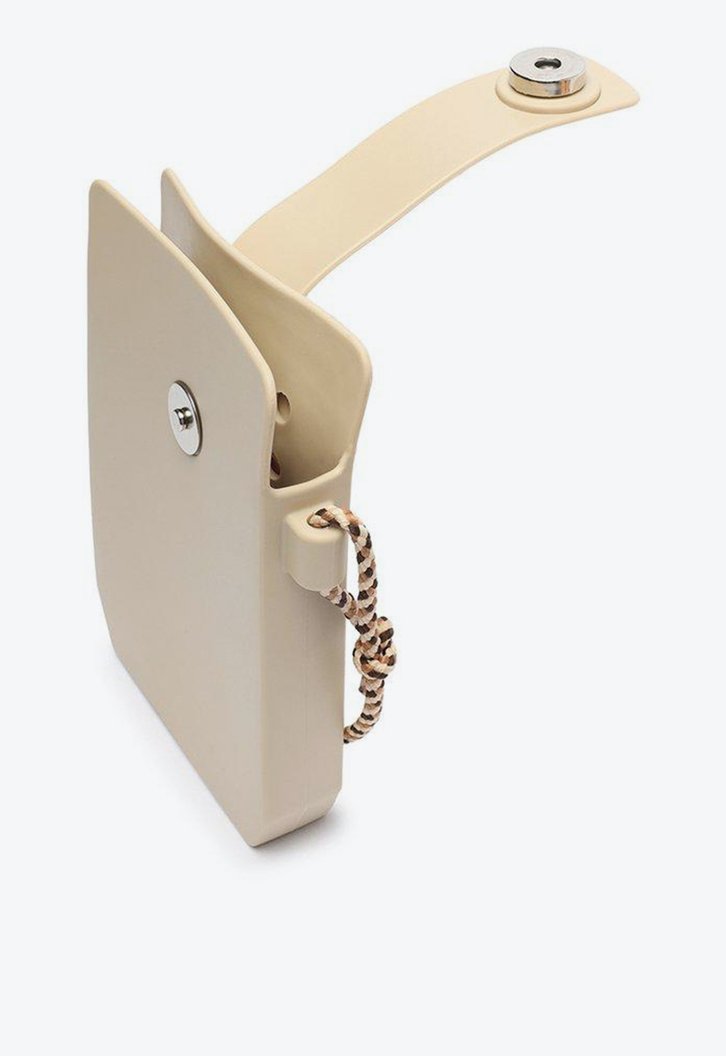 Bolsa Crossbody Nude Anacapri Porta Celular Alça Cordão