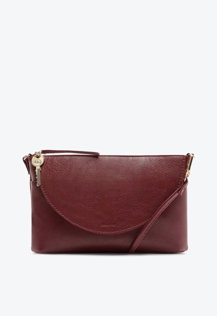 Bolsa Tiracolo Detalhe no Zíper Vermelha
