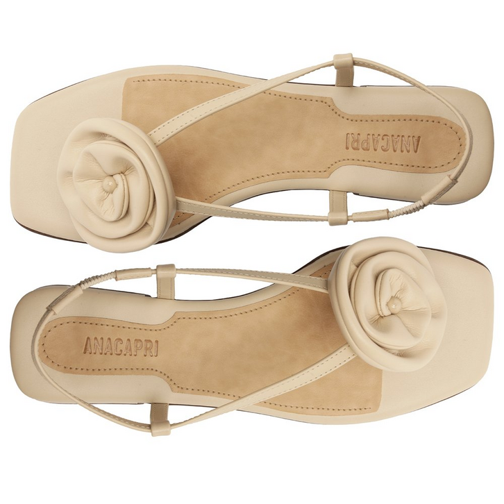 Sandália Slim Flor Branca