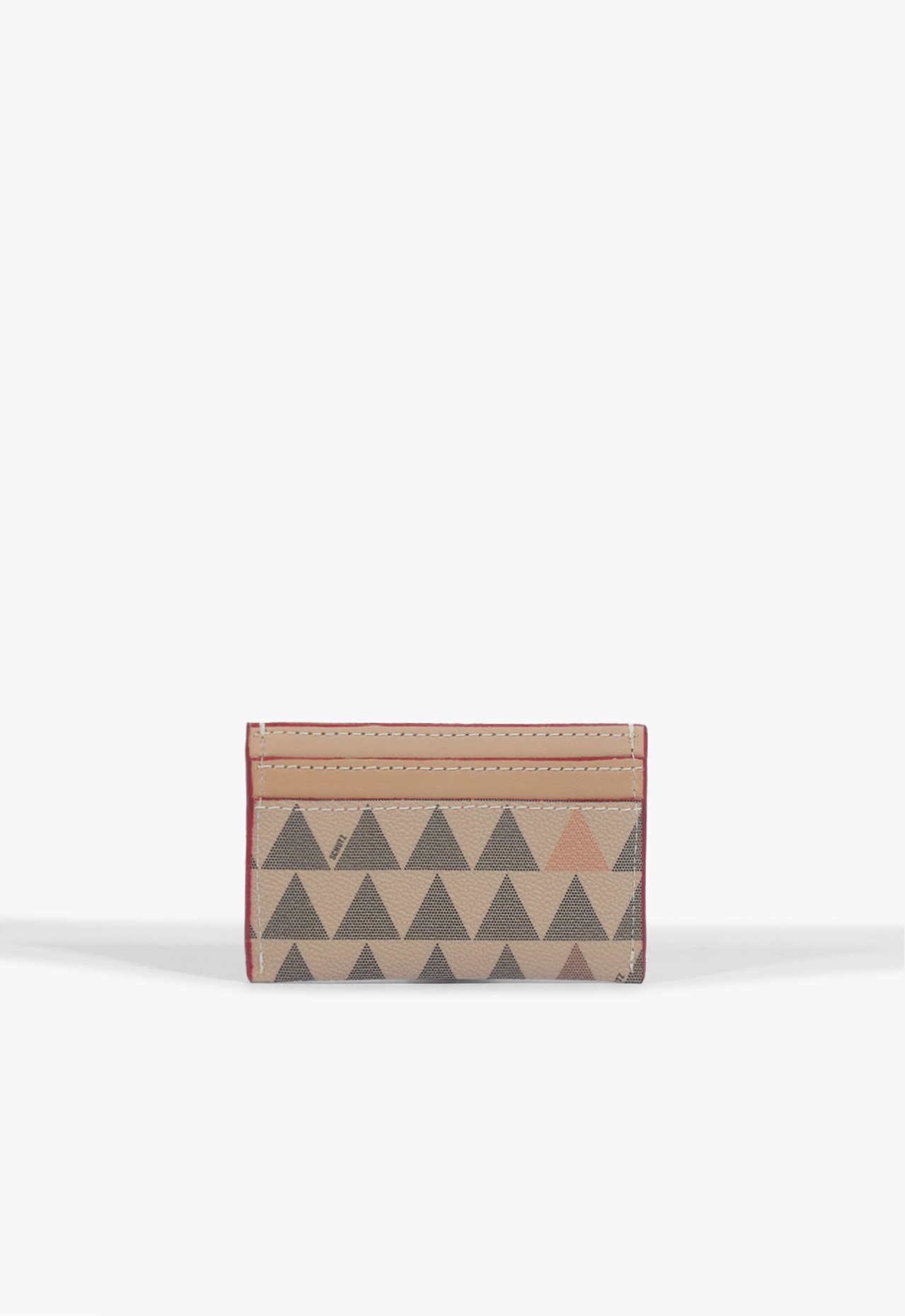 Porta Cartões Triangle Pequeno Bege | ZZ MALL
