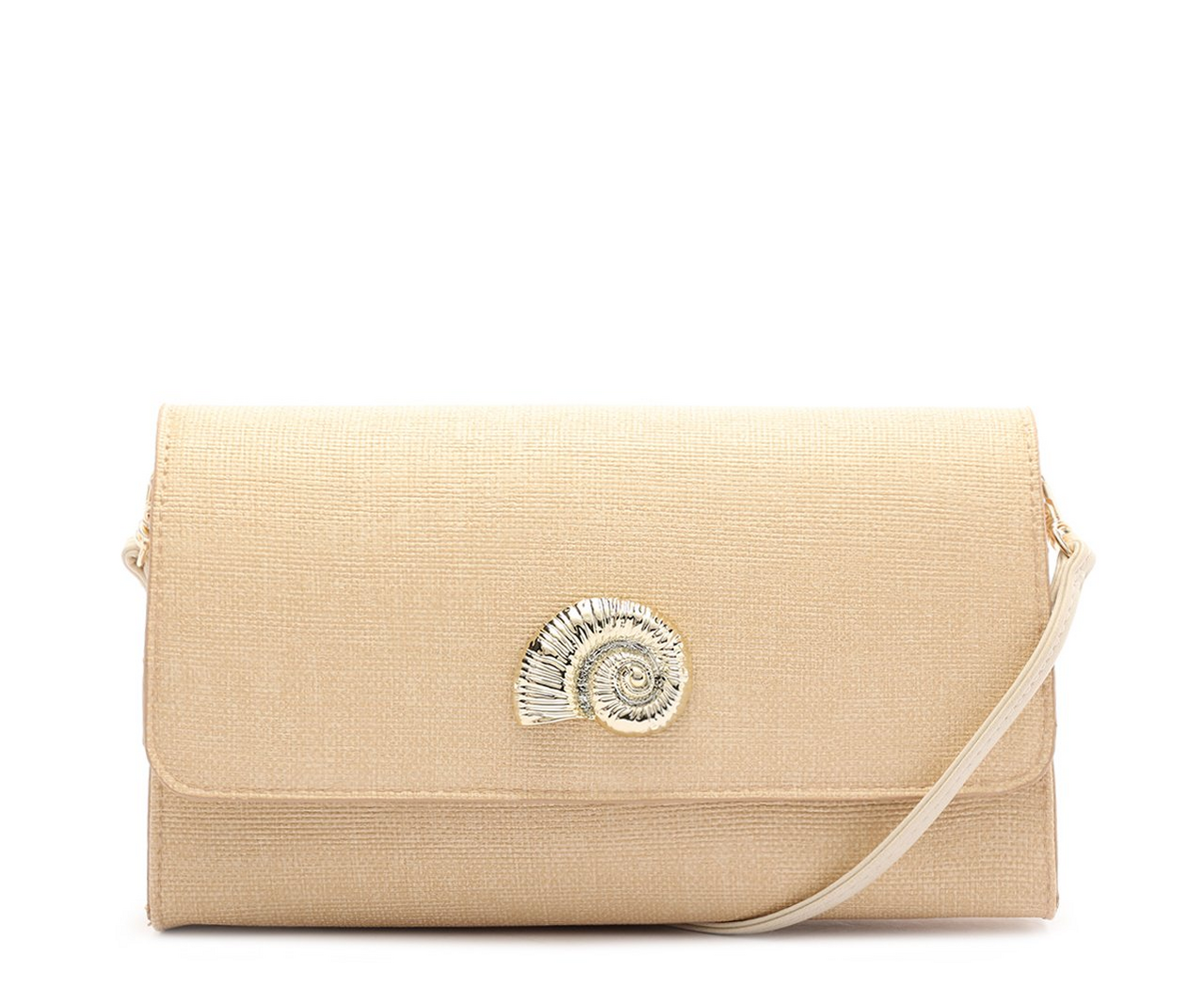Bolsa Tiracolo Média Texturizada Concha Rosa | ZZ MALL