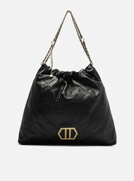 Bolsa Hobo Preta Arezzo Couro Esther Grande