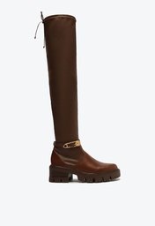Bota Marrom Arezzo Over The Knee Couro Kopenhagen ZZ MALL