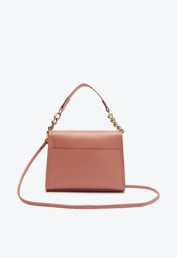 Bolsa Crossbody Rosa Anacapri Média Fechamento Fivela