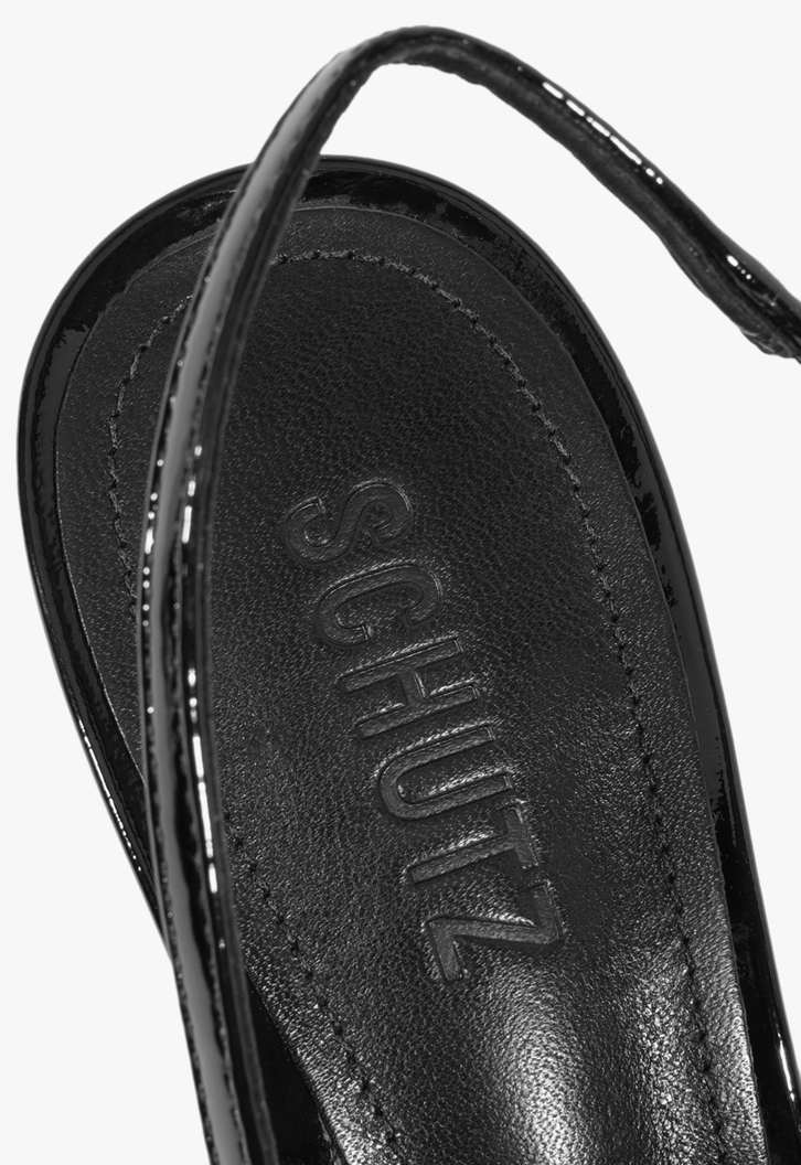Scarpin Slingback Lexi Couro Preto