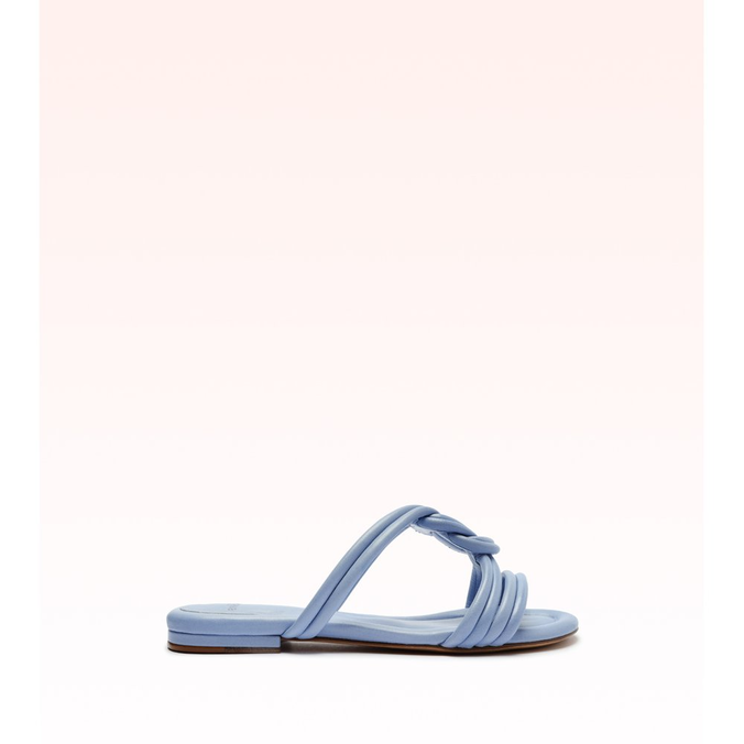 Vicky Slide Flat Caribbean Blue