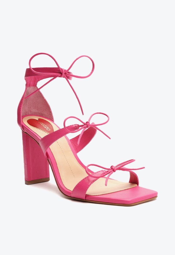 Arezzo sandalia sales rosa
