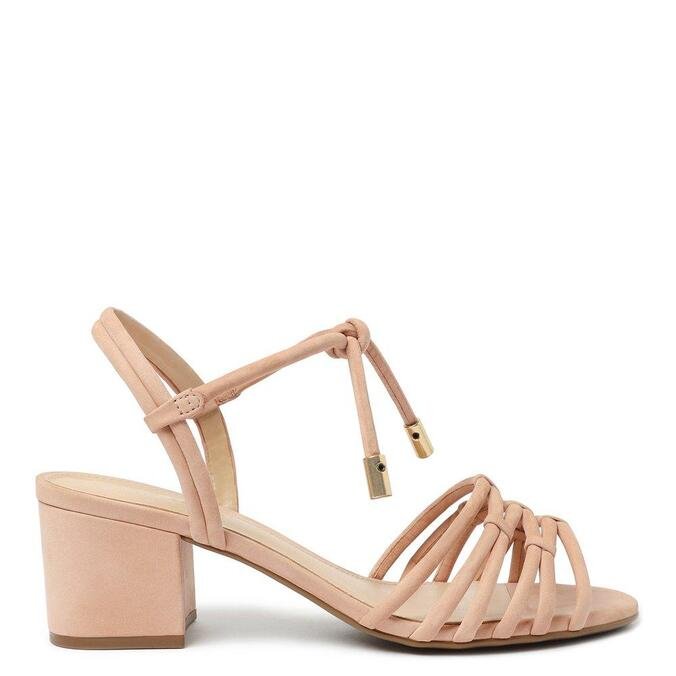 Sandalia arezzo bege clearance