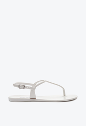 Sandália Branca Anacapri Slim Brilho