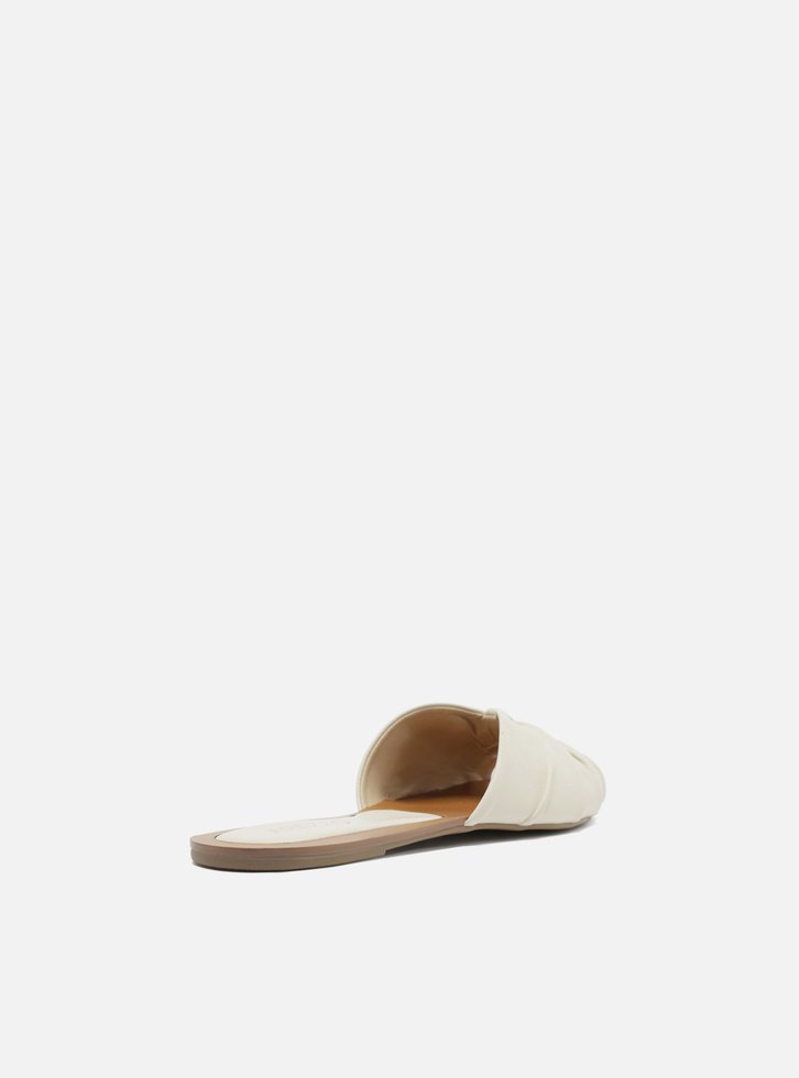 RASTEIRA OFF-WHITE AREZZO COURO FLAT DRAPEADA