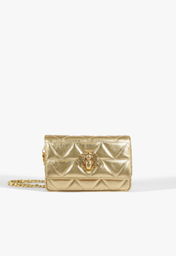 Bolsa Couro Abelha Dourada