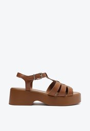 Sandália Flatform Marrom Anacapri Bella