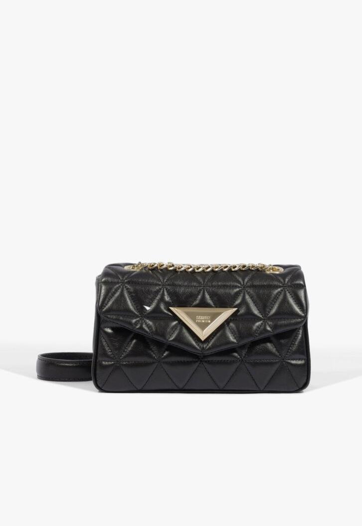 Bolsa Tiracolo Preta Schutz Média Matelassê 944
