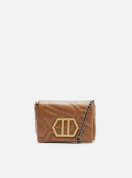 Mini Bag Tiracolo Marrom Arezzo Nut Couro Emma