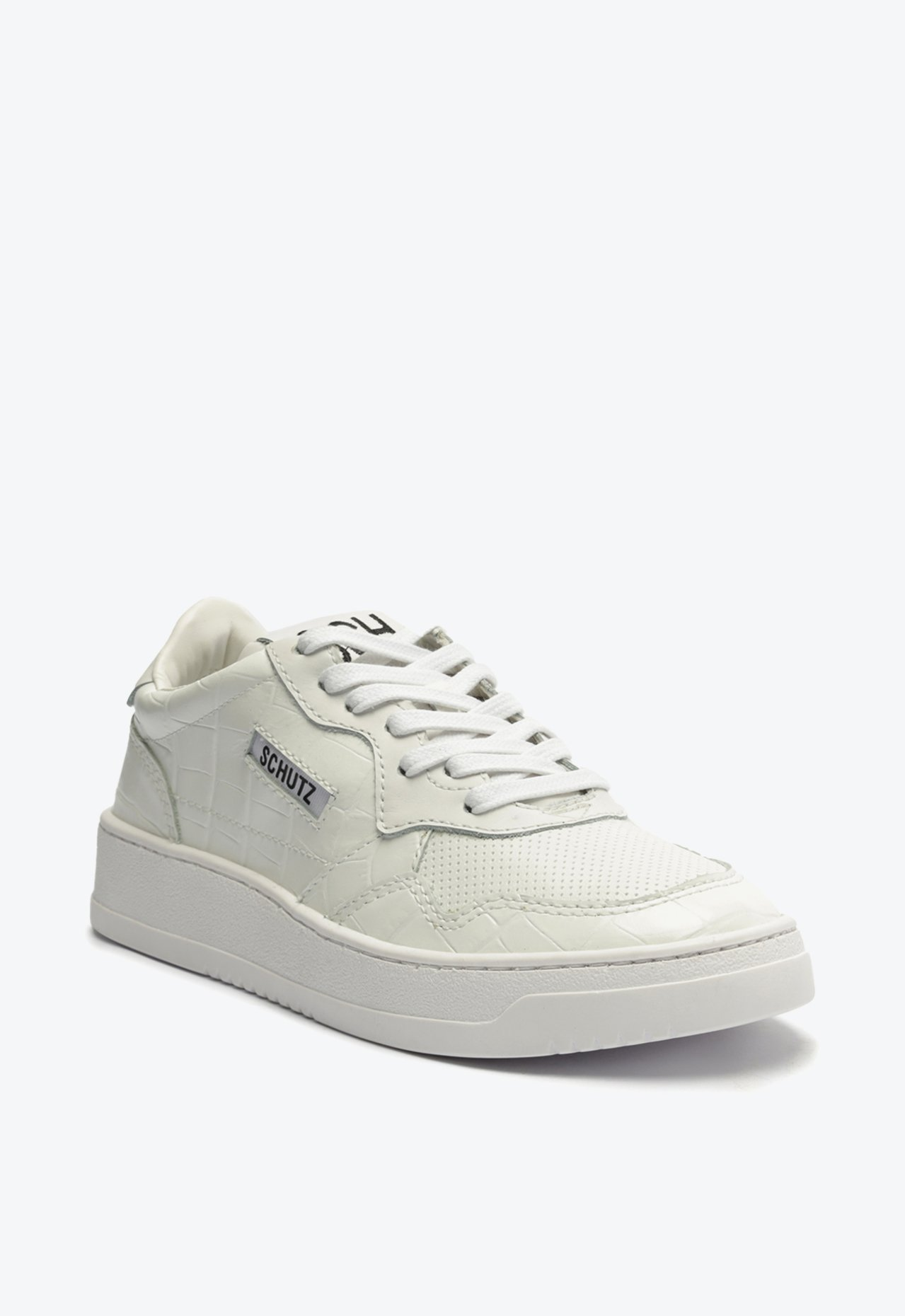 Tênis Branco Schutz London Croco | ZZ MALL