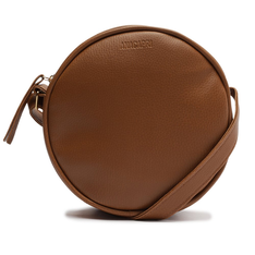 Bolsa Crossbody Marrom Anacapri Redonda Pequena