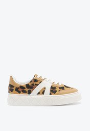Tênis Animal Print Anacapri Sola Alta New Ana Onça