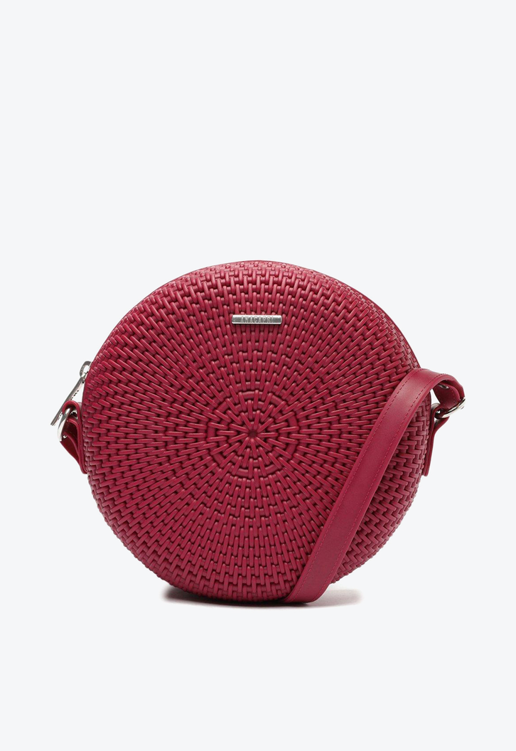 Crossbody Rosa Anacapri Redonda Texturizada