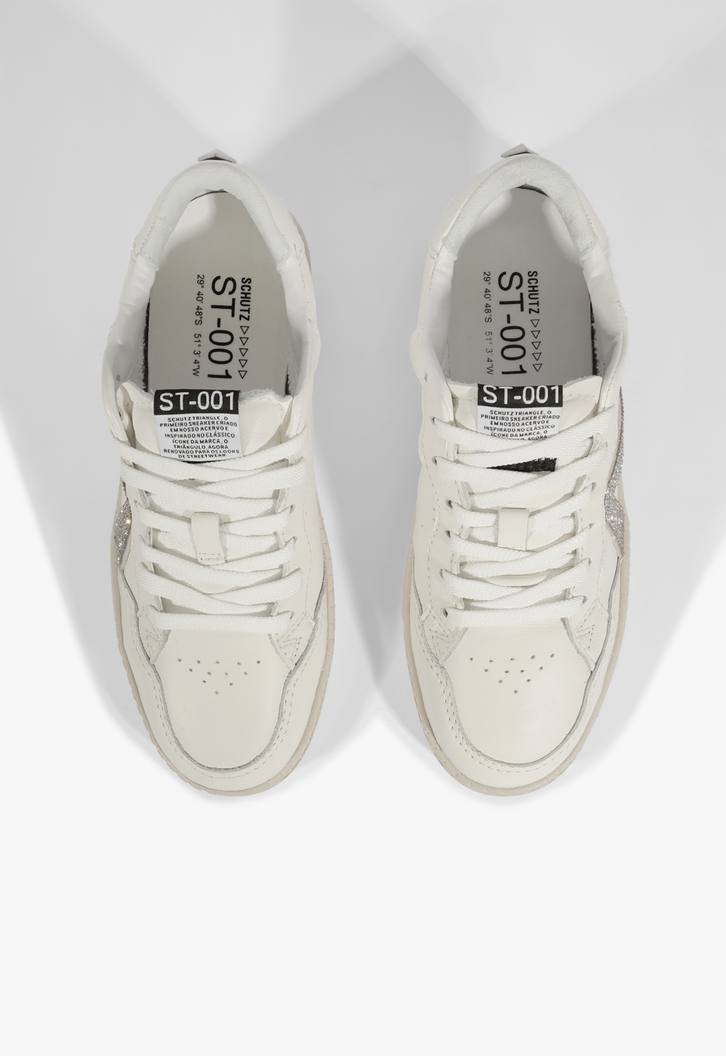 Tênis Branco Schutz St001 Couro