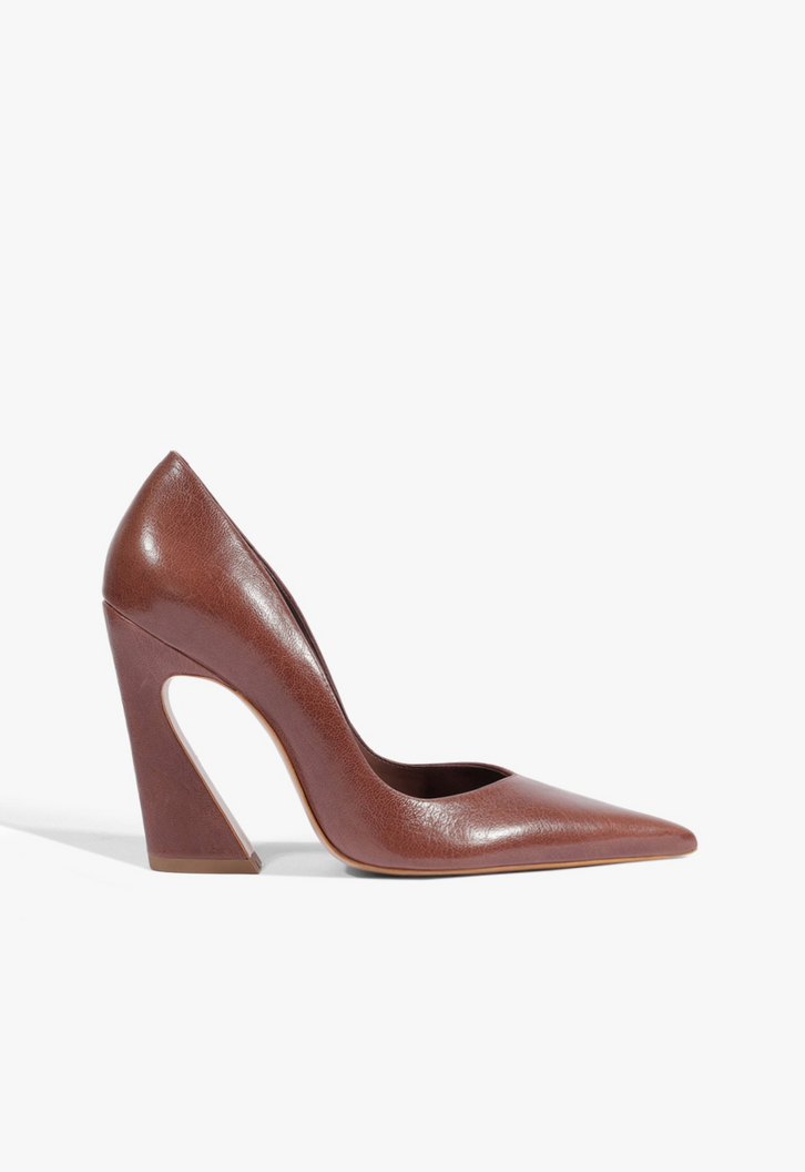 Scarpin Schutz Lexi Couro Marrom