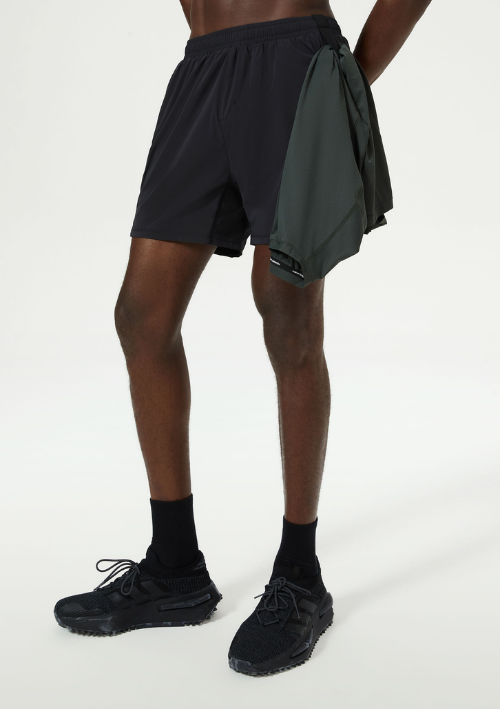 Shorts Esportivo Preto Hering Sports Runner Easy Care