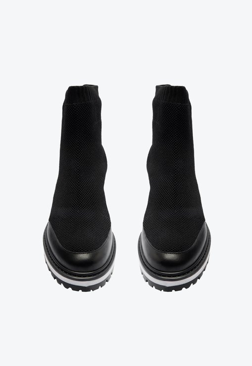 BOTA PRETA SCHUTZ SALTO BAIXO TRATORADA KNIT