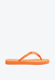 Chinelo Laranja Schutz Jelly Tiras Triangle