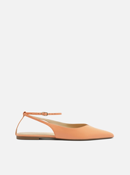 Sapatilha Laranja Arezzo Bico Fino