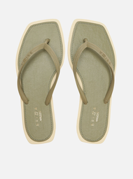 Chinelo de Dedo Verde Square Bicolor Brizza