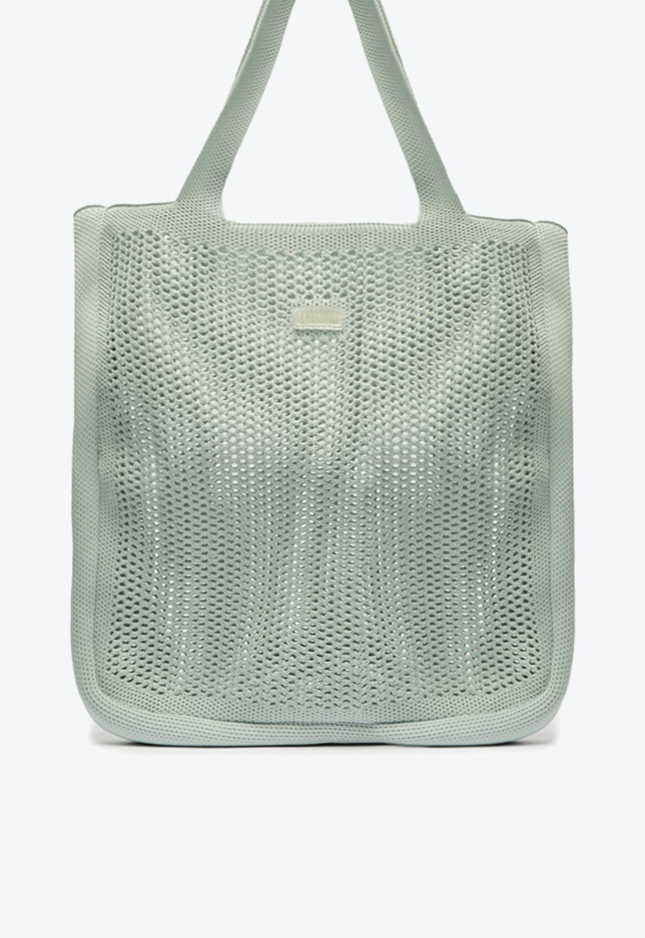 Bolsa Shopping Grande Knit Natural Verde