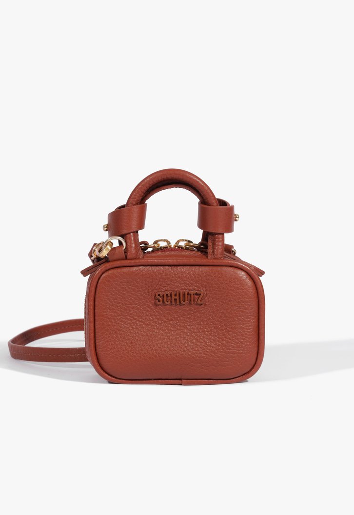 Mini Bag Ivvy Couro Marrom