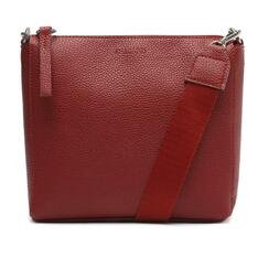 Crossbody Anacapri Vermelha Média Alça Gorgurão