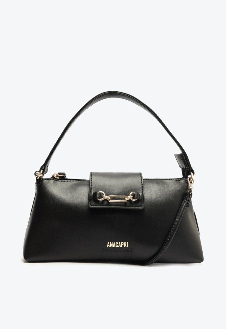 Bolsa Tiracolo Preta Anacapri Baguete Classy Média