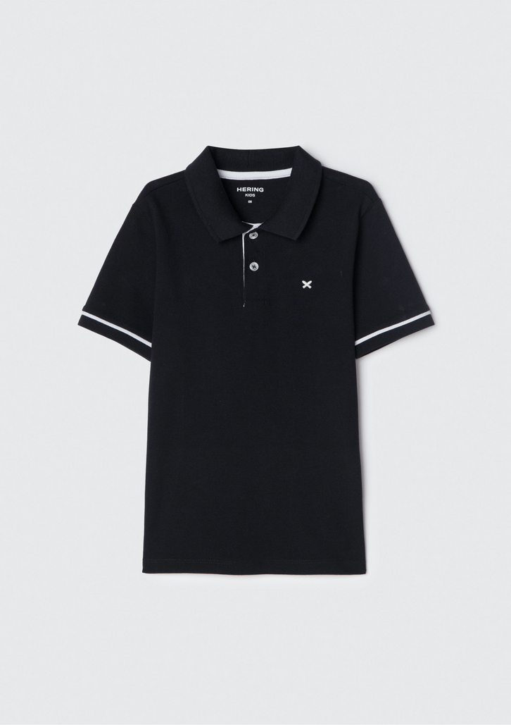 Camisa Polo Preto Hering Infantil