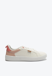 Tênis Casual Branco Anacapri Detalhe Rosa